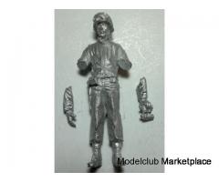 U.S. OFFICER WWII reading a map