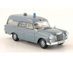 MINICHAMPS - Mercedes-Benz 190 Krankentransportwagen, Deutsches Rotes Kreuz 1961 1/43